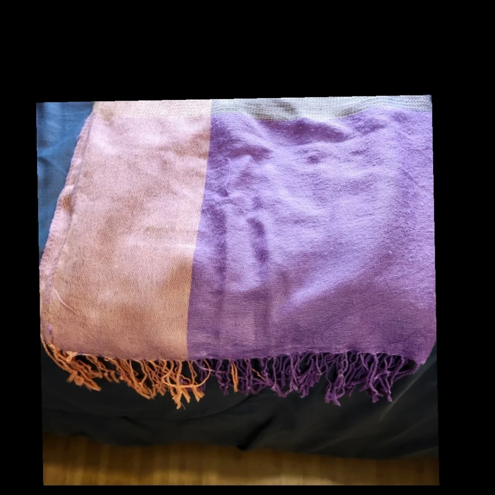 Light Weight Pashmina Shawls Wraps Pastel Multi-Colored Scarf